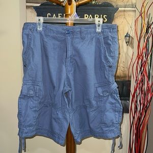 Light blue cargo shorts
